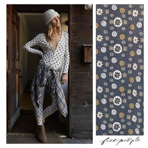 NWT Free People Home Alone Long Johns Jumpsuit Size XS Dark Grey